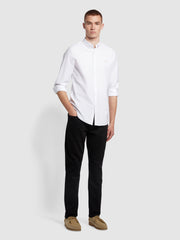 Brewer Tall Fit Organic Cotton Oxford Shirt In White
