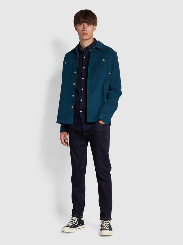 Brewer Chemise Oxford ajustée indigo - Mid Indigo