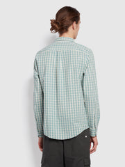 Larsen Casual Fit Long Sleeve Check Shirt In Mallard Green