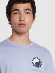 Mackey Regular Fit Organic Cotton T-Shirt In Dusty Lilac