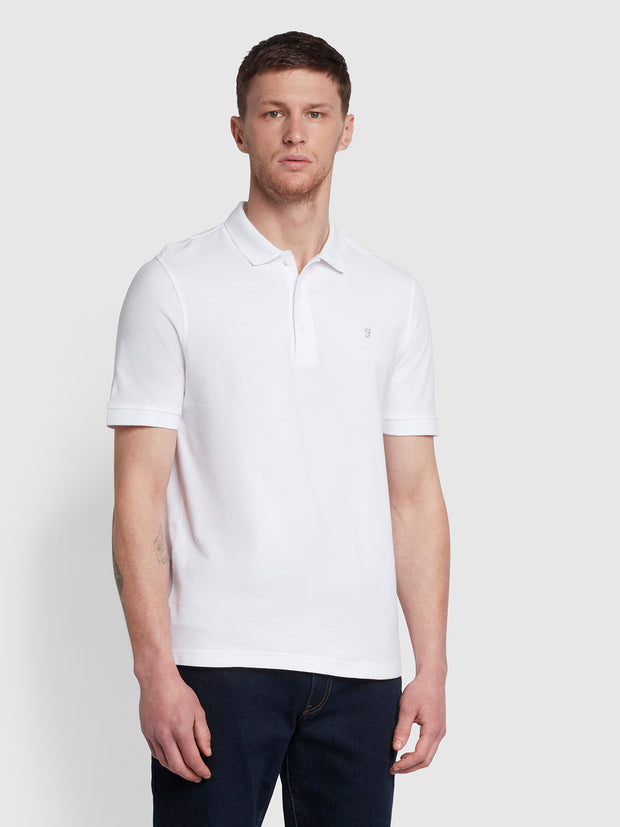 Cove Short Sleeve Polo Shirt In White