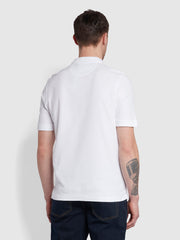 Cove – Kurzärmliges Poloshirt in Weiß