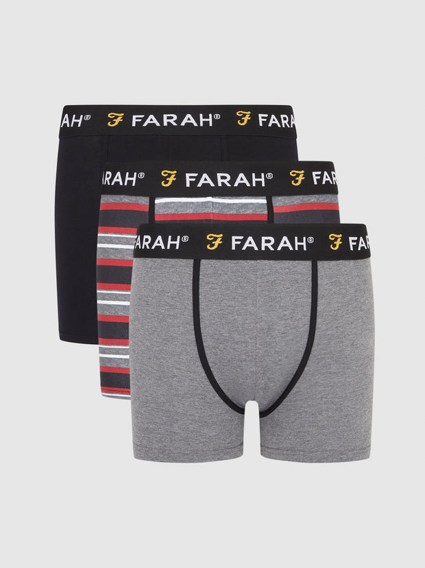 3 Pack Hagon Boxers In Assorted