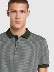 Anthony Regular Fit Organic Cotton Polo Shirt In Evergreen