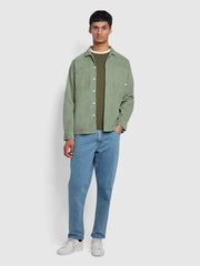 Reedy Relaxed Fit Organic Cotton Corduroy Shirt In Archive Green Sage