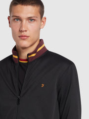 Douglas Regular Fit Track Jacket In Black