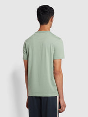 Danny Regular Fit Organic Cotton T-Shirt In Archive Green Sage