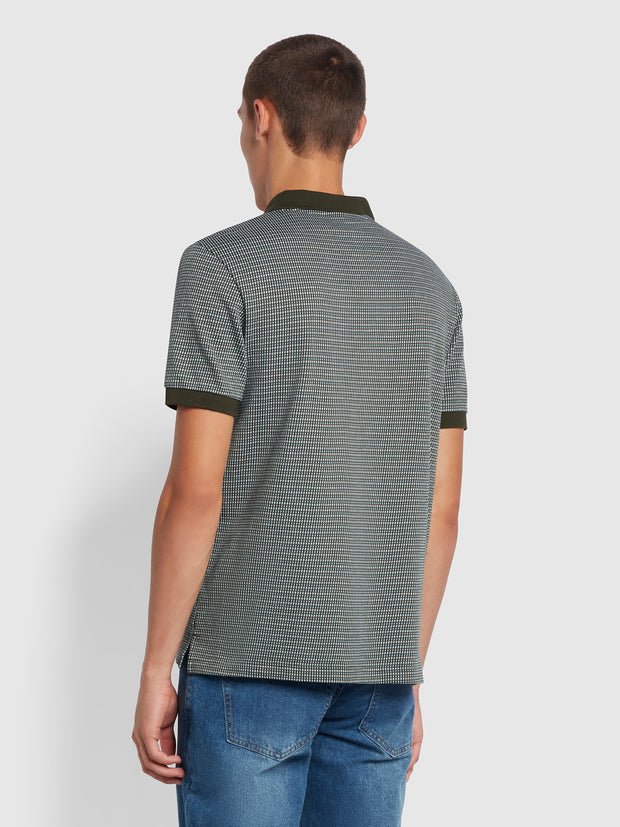 Anthony Regular Fit Organic Cotton Polo Shirt In Evergreen