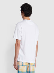 Mackey Regular Fit Organic Cotton T-Shirt In White