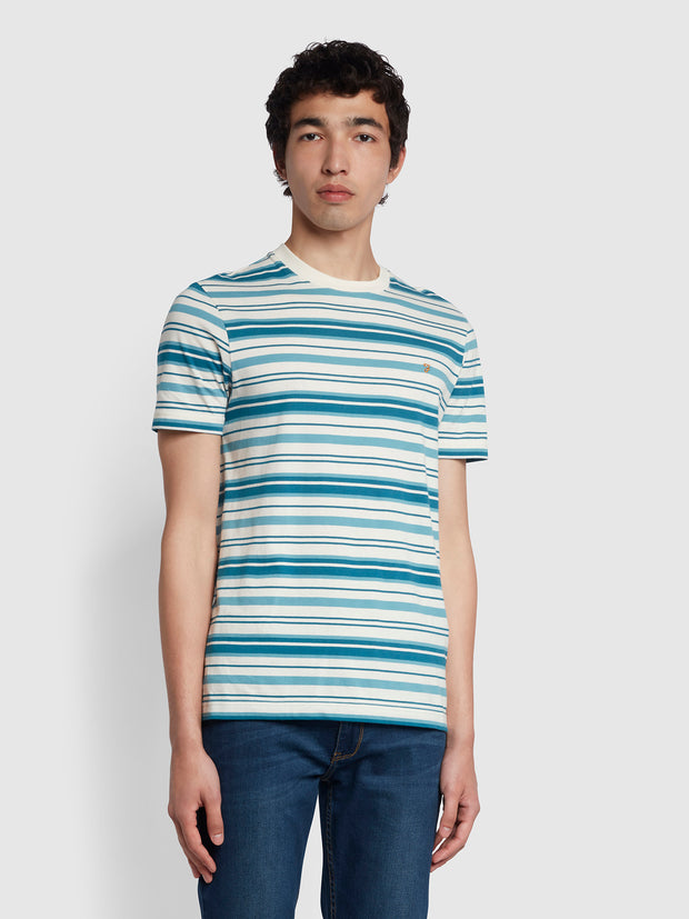 Archer Slim Fit Short Sleeve T-Shirt In Marina Blue