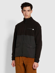 Courchevel Regular Fit Fleece Pocket Sweatshirt In Black