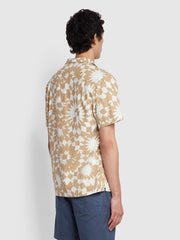Rebello Casual Fit Short Sleeve Shirt In Light Sand
