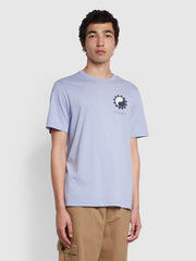 Mackey Regular Fit Organic Cotton T-Shirt In Dusty Lilac
