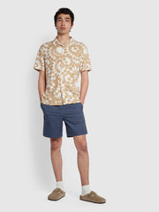 Rebello Casual Fit Short Sleeve Shirt In Light Sand