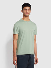 Danny Regular Fit Organic Cotton T-Shirt In Archive Green Sage
