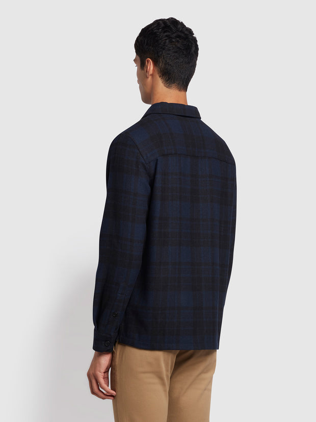 Marks Relaxed Fit Check Overshirt In Yale